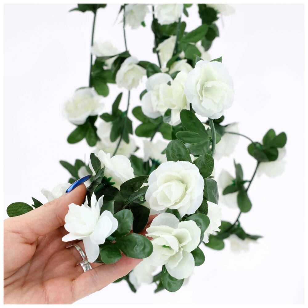 Girlanda Kwiaty 2,4m Krem KR296B