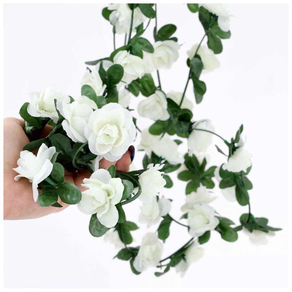 Girlanda Kwiaty 2,4m Krem KR296B