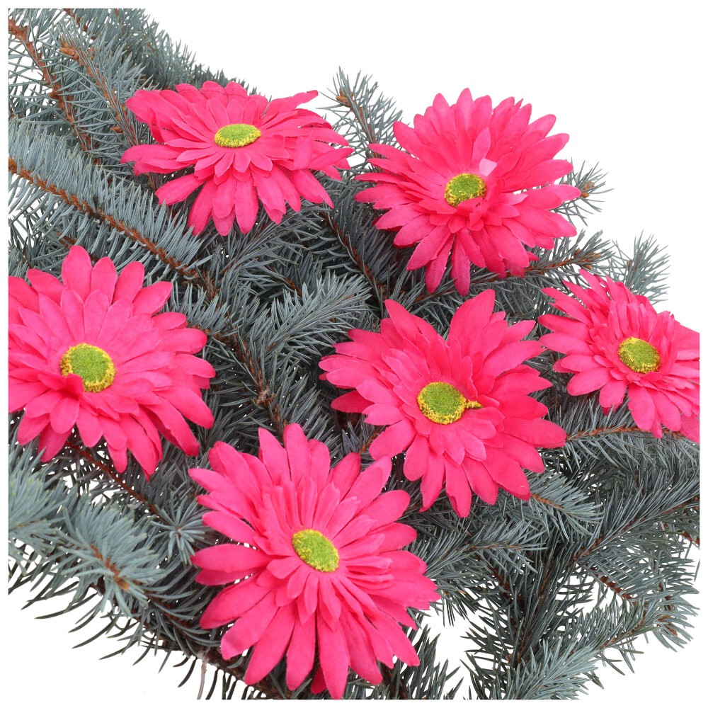 Główka Gerbera 6 szt Amarant