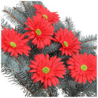 Główka Gerbera 6szt Czerwona