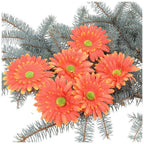 Główka Gerbera 6szt Pomarańcz