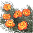Główka Gerbera Pomarańcz-Żółty 6szt