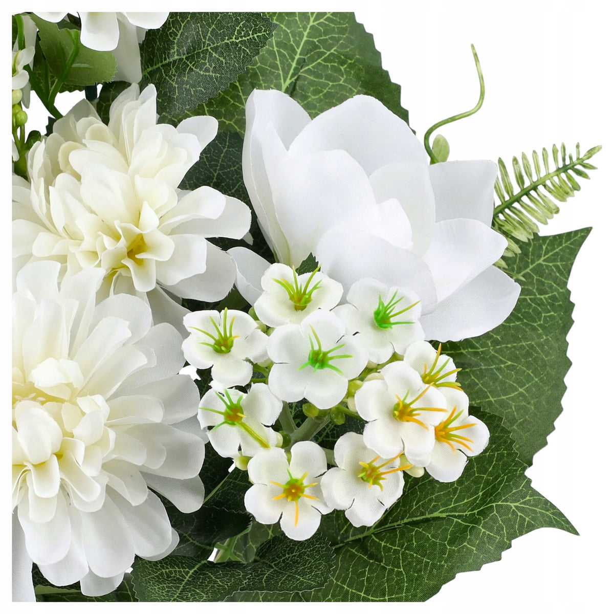 KWIATY SZTUCZNE bukiet kwiatów MAGNOLIE DALIE JAK ŻYWE dalia magnolia 40cm