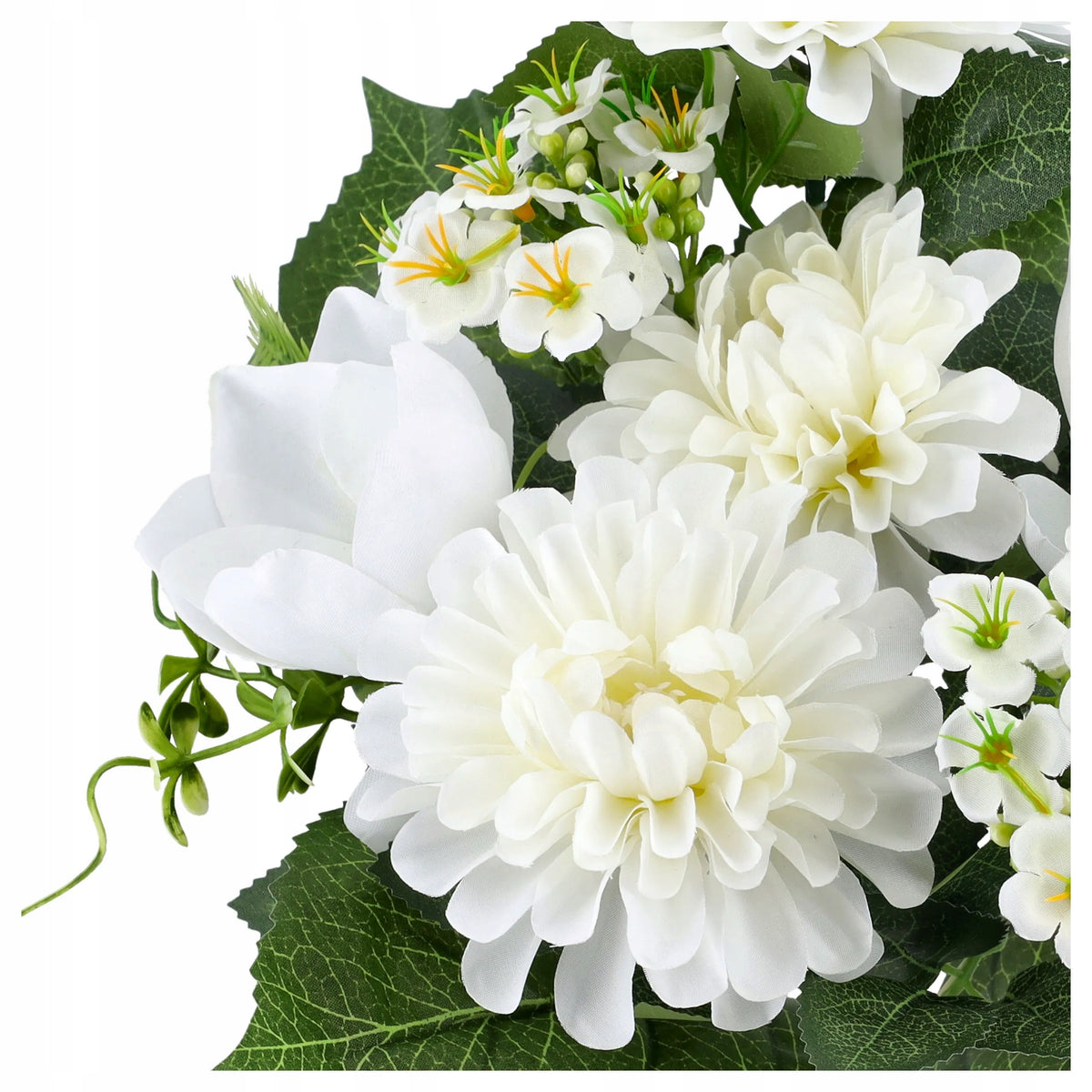 KWIATY SZTUCZNE bukiet kwiatów MAGNOLIE DALIE JAK ŻYWE dalia magnolia 40cm