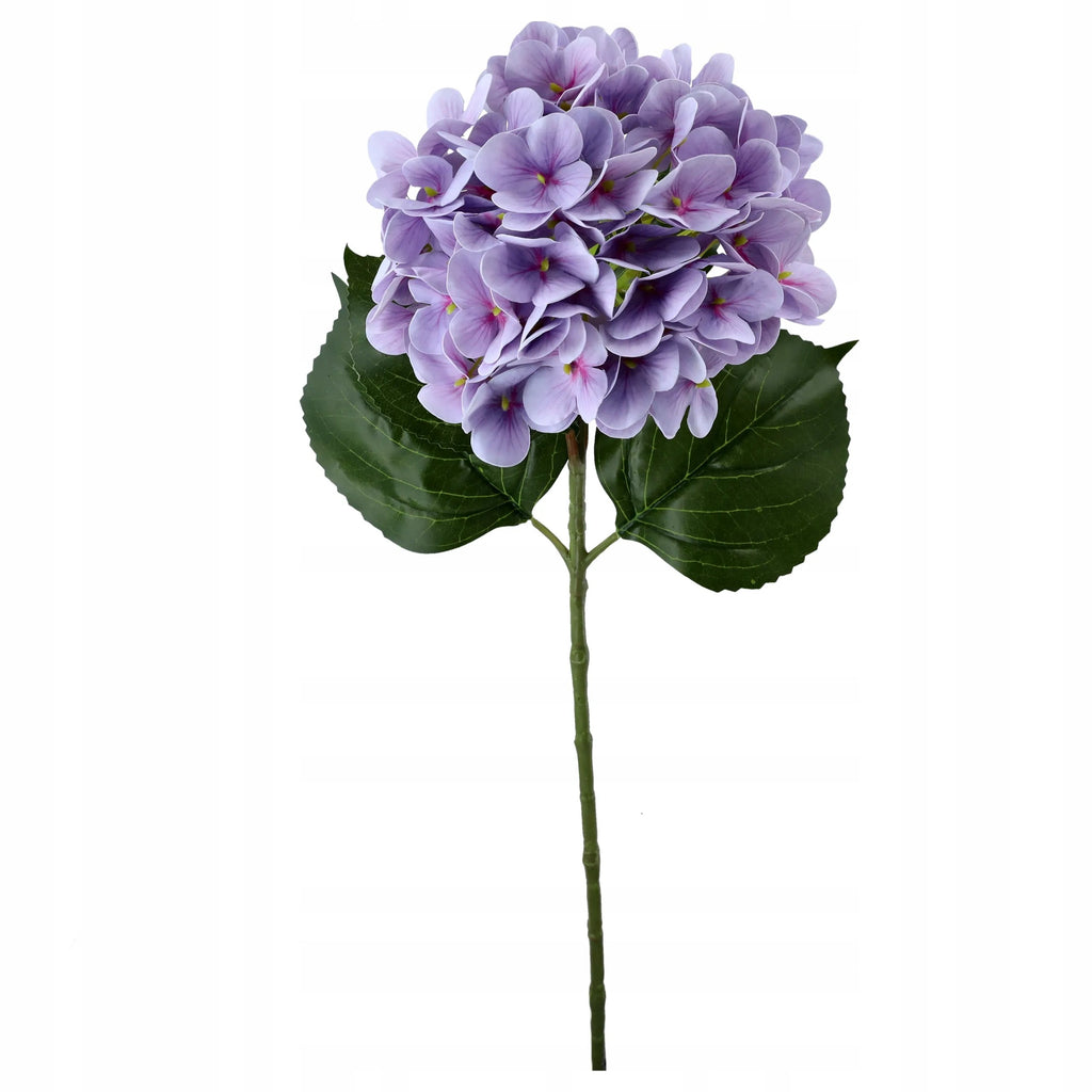 KWIATY SZTUCZNE HORTENSJA gałązka dekoracyjna 68cm REAL TOUCH hortensje