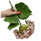 KWIATY SZTUCZNE HORTENSJE gałązka 68cm dekoracja REAL TOUCH hortensja KWIAT
