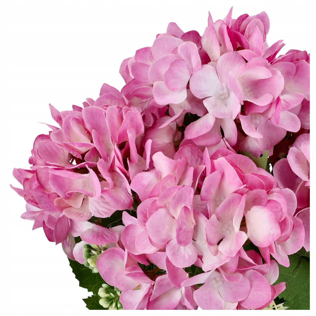 KWIATY SZTUCZNE HORTENSJI bukiet 45cm HORTENSJE gałązka do wazonu STROIKA