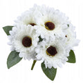 KWIATY SZTUCZNE jak żywe GERBERY GERBERA bukiet kwiatów do wazonu WIOSENNE