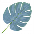KWIATY SZTUCZNE MONSTERY liść MONSTERA 49cm kompozycja WIĄZANKI stroika