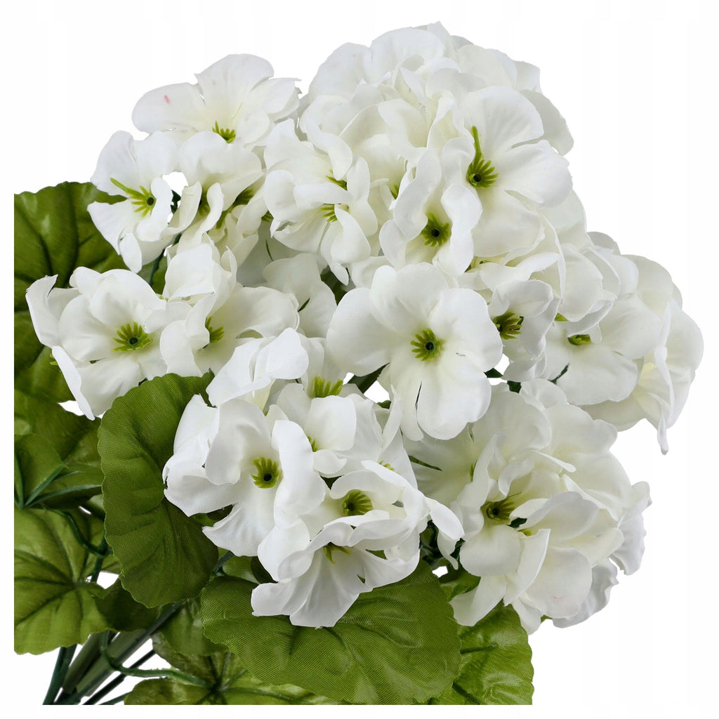 KWIATY SZTUCZNE PELARGONIA 40cm bukiet kwiatów do wazonu KWIAT ozdobny