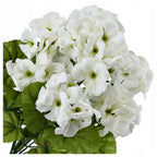 KWIATY SZTUCZNE PELARGONIA 40cm bukiet kwiatów do wazonu KWIAT ozdobny
