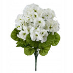 KWIATY SZTUCZNE PELARGONIA 40cm bukiet kwiatów do wazonu KWIAT ozdobny