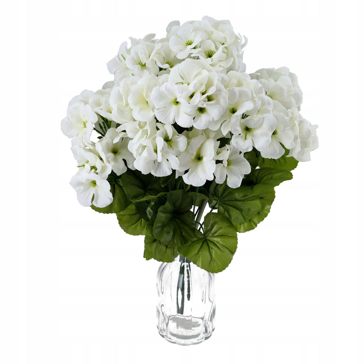 KWIATY SZTUCZNE PELARGONIA 40cm bukiet kwiatów do wazonu KWIAT ozdobny