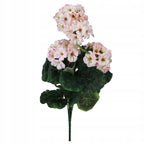 KWIATY SZTUCZNE PELARGONII bukiet kwiatów do wazonu LIŚCIE pelargonia kwiat