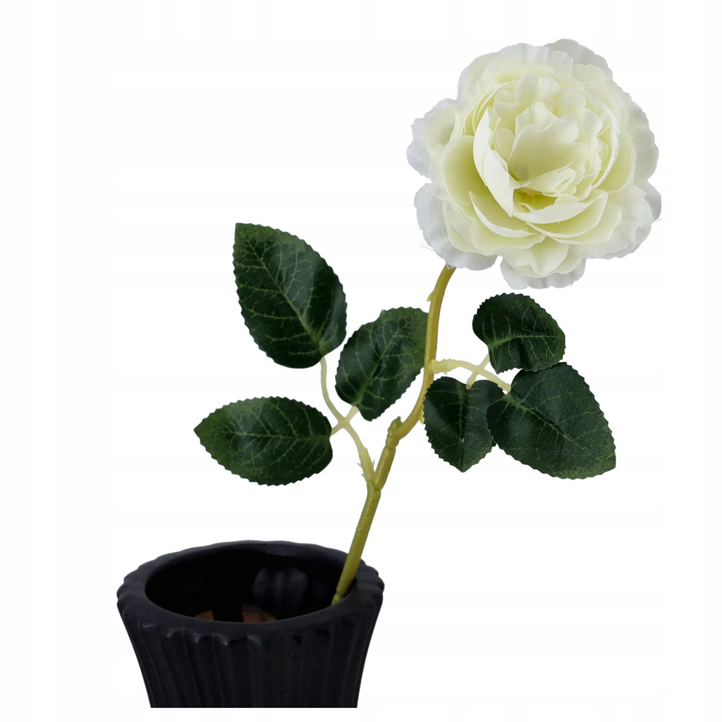 KWIATY SZTUCZNE PEONIA gałązka dekoracyjna PIWONII 44cm ozdoba do bukietu