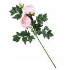 KWIATY SZTUCZNE PEONIA SZTUCZNA GAŁĄZKA 70cm LIŚCIE listki do kompozycji