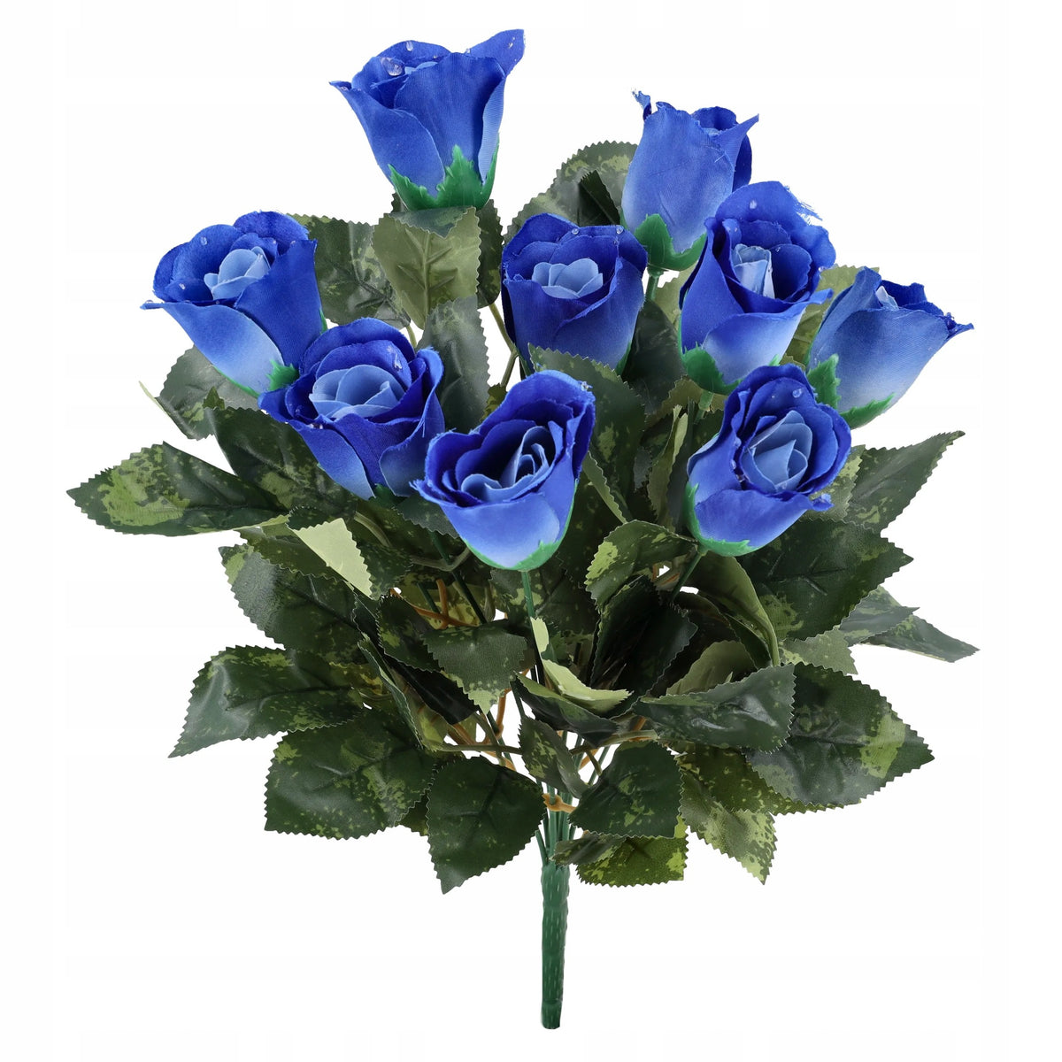 KWIATY SZTUCZNE RÓŻE krople rosy DEKORACJA 42cm RÓŻA sztuczna BUKIET RÓŻ