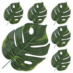 LIŚCIE sztuczne MONSTERA do kompozycji PALMA dekoracja Ślub Chrzest Święty