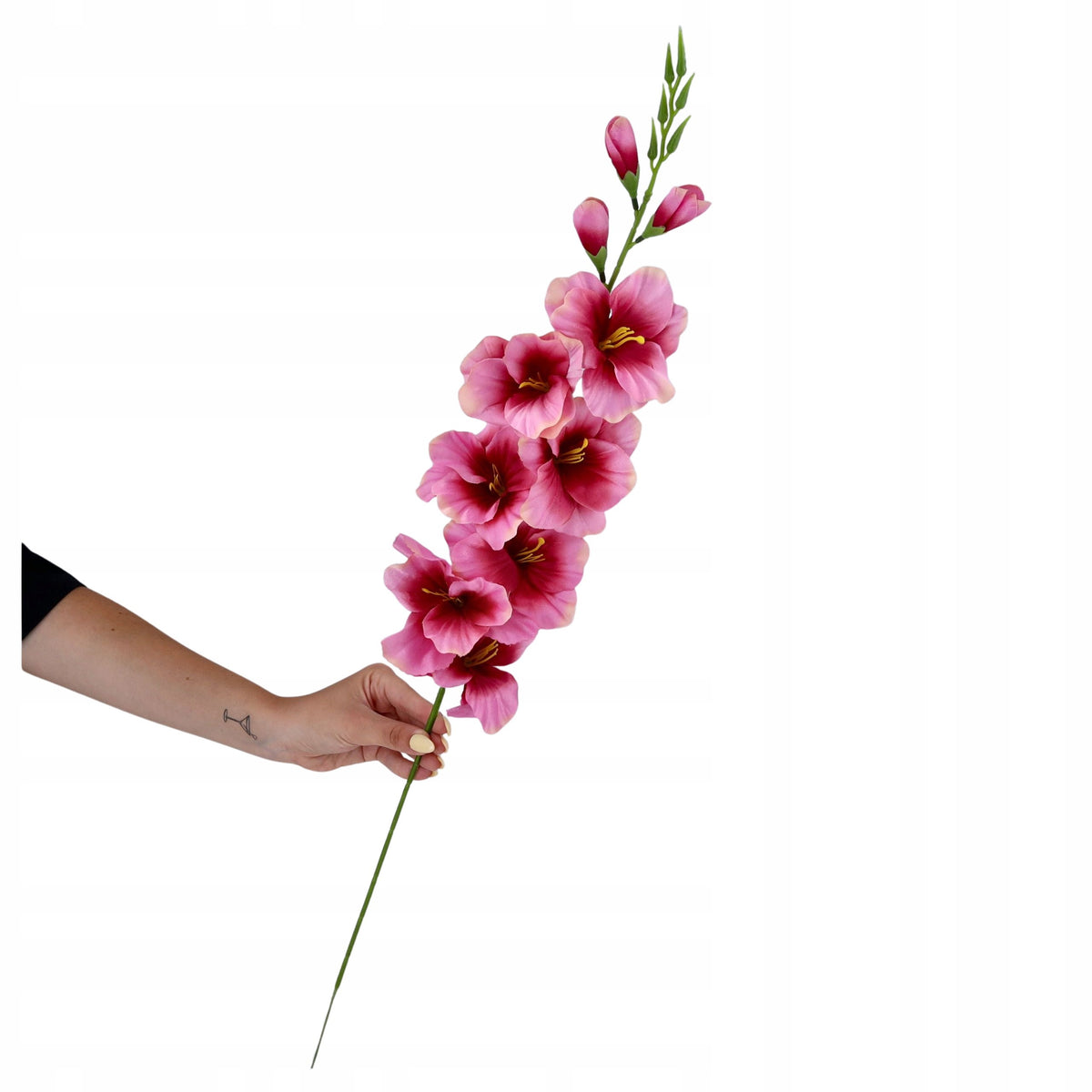 MIECZYKI MIECZYK KWIATY SZTUCZNE gałązka 80cm kompozycja kwiatowa na grób