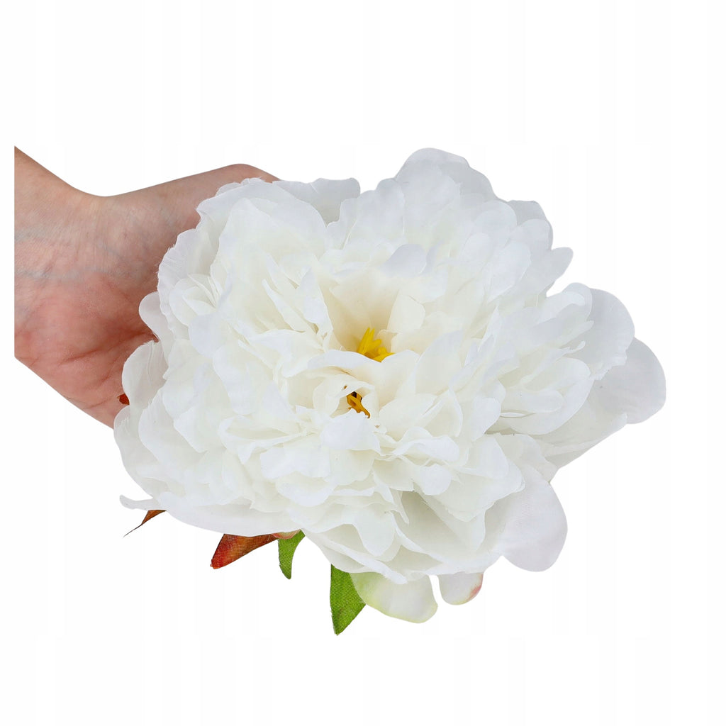 PEONIA kwiaty sztuczne JAK ŻYWE bukiet kwiatów PIWONII 48cm na STROIK wazon