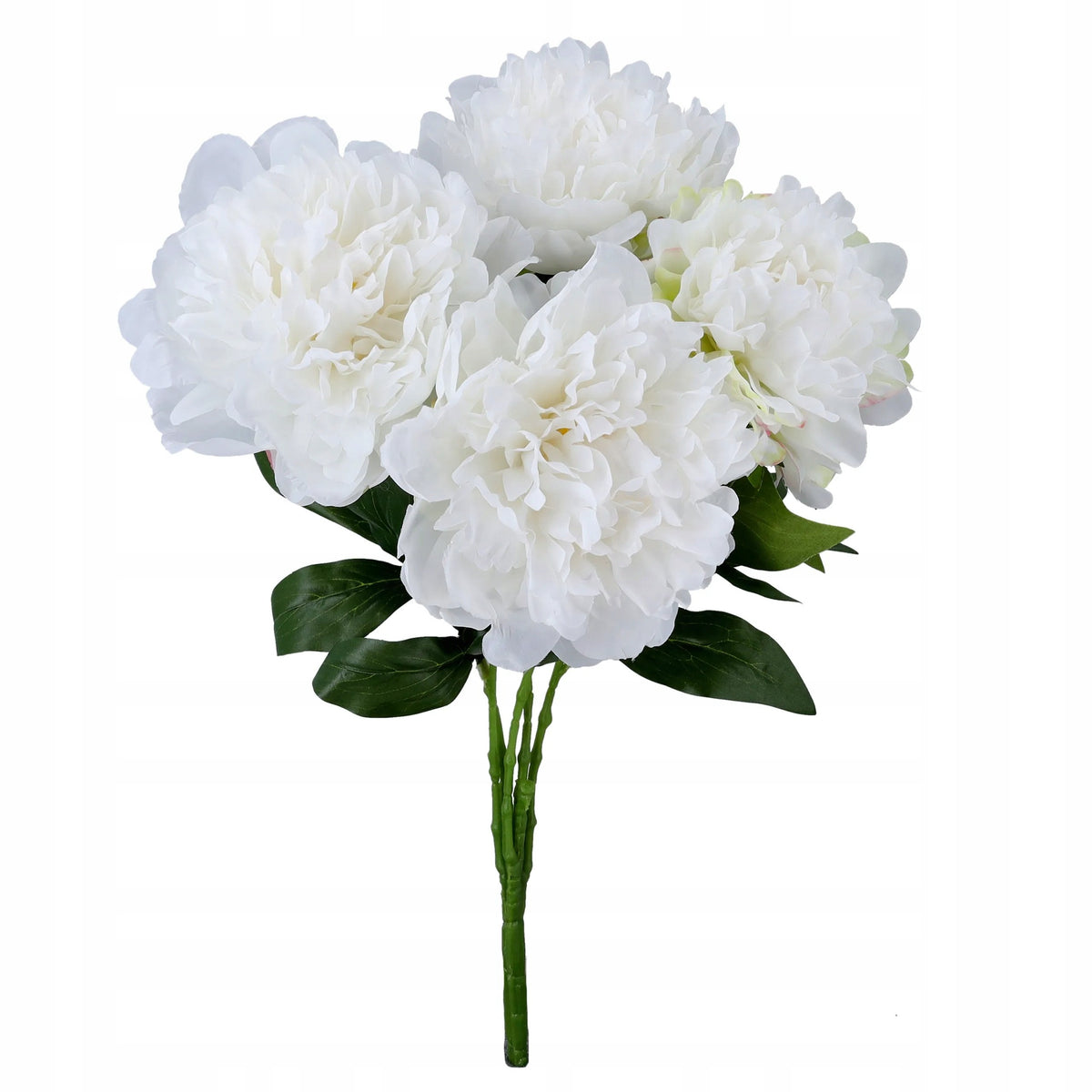 PEONIA kwiaty sztuczne JAK ŻYWE bukiet kwiatów PIWONII 48cm na STROIK wazon