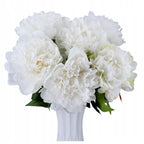 PEONIA kwiaty sztuczne JAK ŻYWE bukiet kwiatów PIWONII 48cm na STROIK wazon