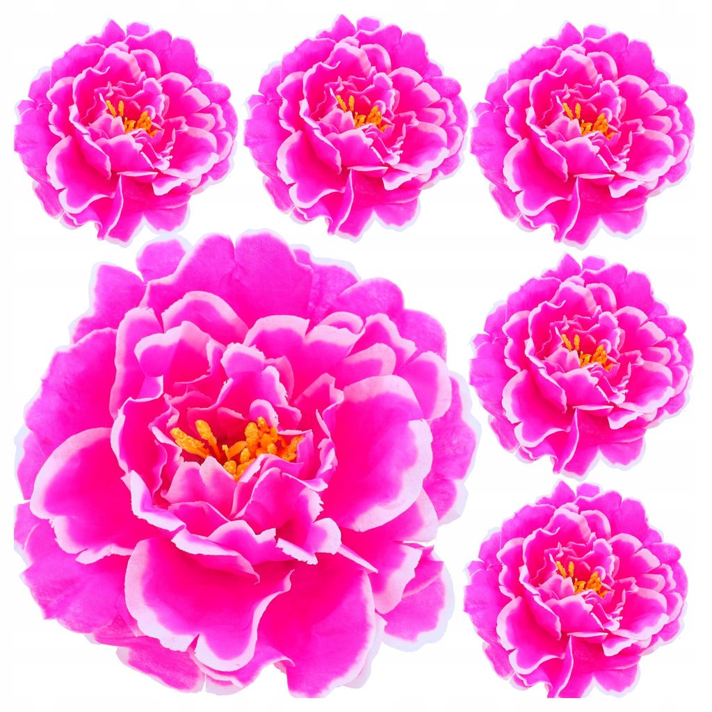 PEONIE PIWONIE KWIATY SZTUCZNE 6szt główki wyrobowe 12cm na STROIK BUKIET