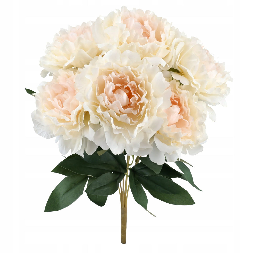 PEONIE SZTUCZNE KWIATY bukiet kwiatów DUŻY 42cm do wazonu PEONIA PIWONIE