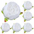 PEONIE SZTUCZNE KWIATY peonia główki wyrobowe 8cm kompozycja STROIKA 6szt
