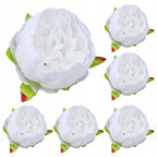 PEONIE SZTUCZNE KWIATY peonia główki wyrobowe 8cm kompozycja STROIKA 6szt