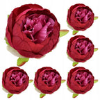 PEONIE SZTUCZNE KWIATY piwonie PEONIA 6szt główki wyrobowe 8cm do BUKIETU