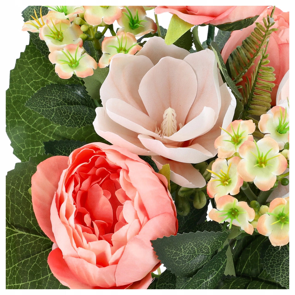PIWONIE SZTUCZNE KWIATY do wazonu 40cm KWIATKI MAGNOLIE BUKIET KWIATÓW