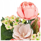 PIWONIE SZTUCZNE KWIATY do wazonu 40cm KWIATKI MAGNOLIE BUKIET KWIATÓW