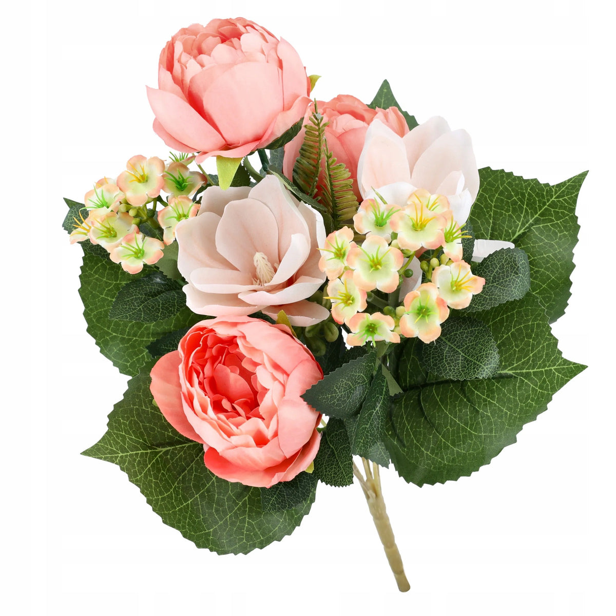 PIWONIE SZTUCZNE KWIATY do wazonu 40cm KWIATKI MAGNOLIE BUKIET KWIATÓW