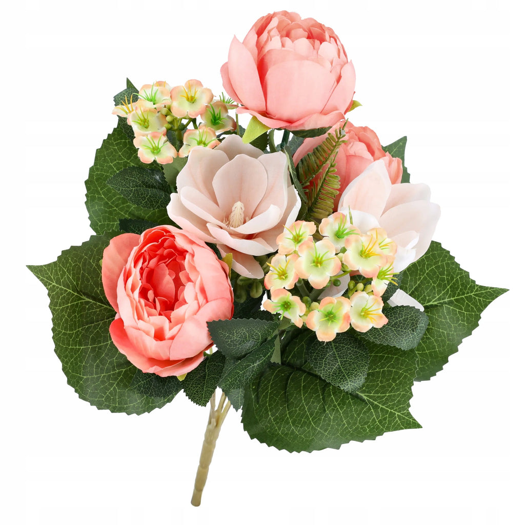 PIWONIE SZTUCZNE KWIATY do wazonu 40cm KWIATKI MAGNOLIE BUKIET KWIATÓW