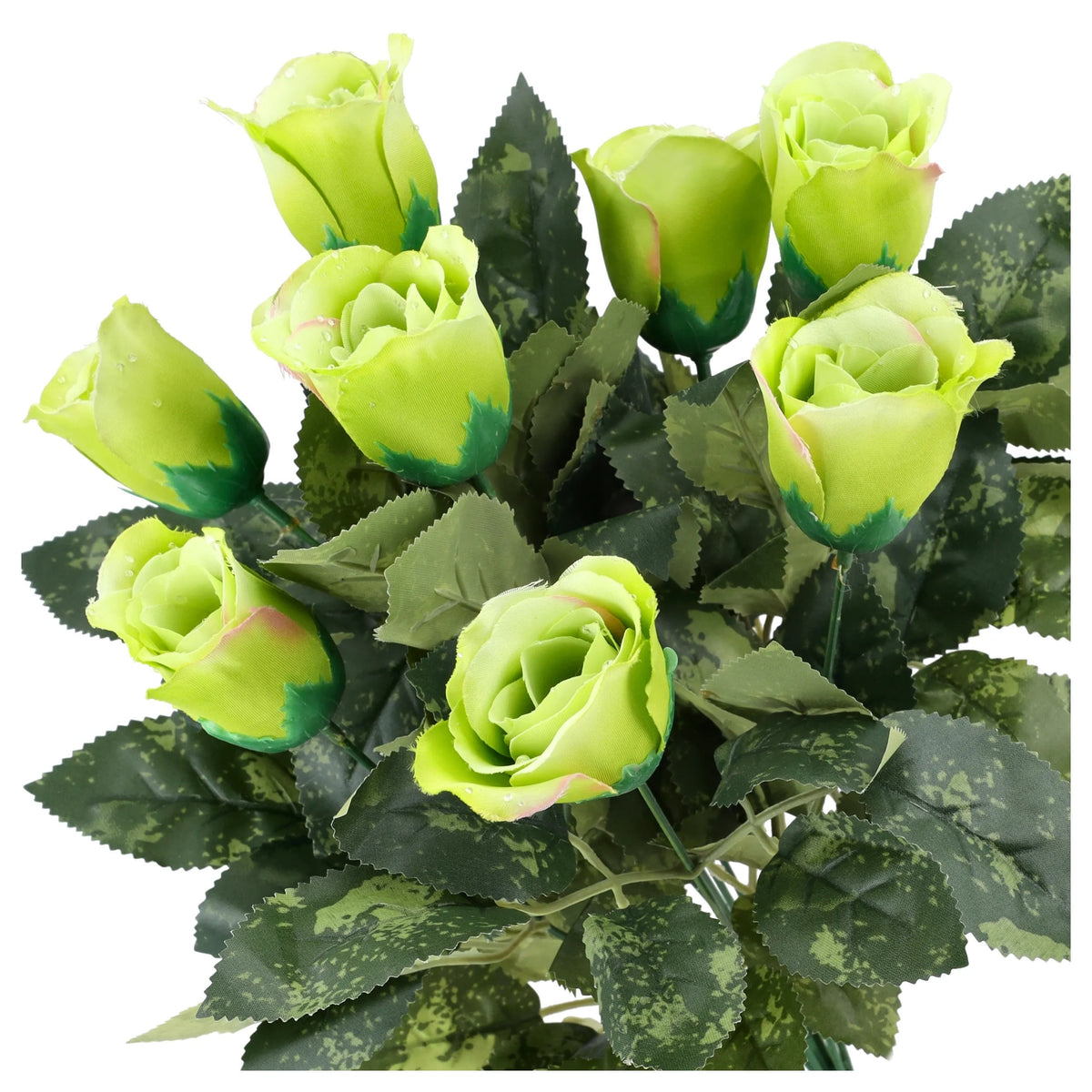 RÓŻE SZTUCZNE KWIATY bukiet kwiatów RÓŻA sztuczna jak żywe KROPLE ROSY