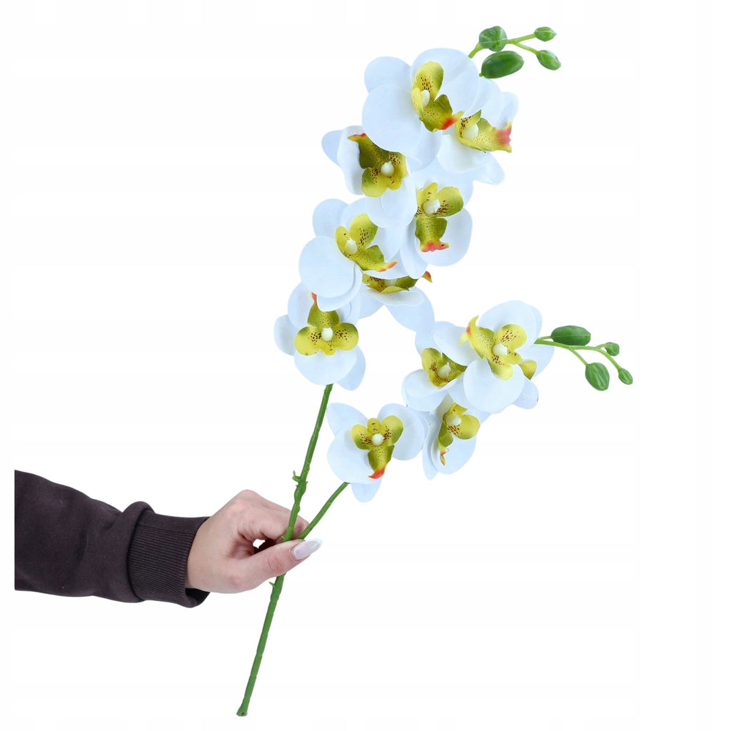 STORCZYK KWIATY SZTUCZNE gałązka dekoracyjna 58cm JAK ŻYWY storczyki kwiat
