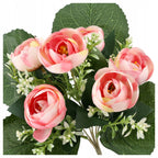 SZTUCZNE KWIATY bukiet kwiatów do wazonu PEONIA PIWONIA liść PEONIE PIWONIE