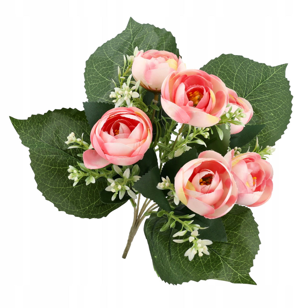 SZTUCZNE KWIATY bukiet kwiatów do wazonu PEONIA PIWONIA liść PEONIE PIWONIE
