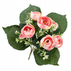 SZTUCZNE KWIATY bukiet kwiatów do wazonu PEONIA PIWONIA liść PEONIE PIWONIE