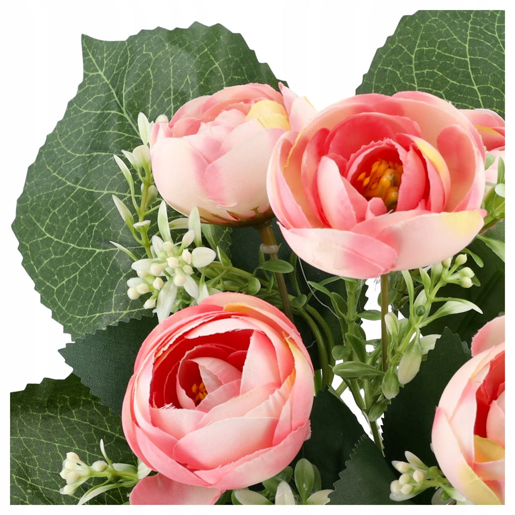 SZTUCZNE KWIATY bukiet kwiatów do wazonu PEONIA PIWONIA liść PEONIE PIWONIE