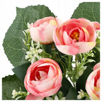 SZTUCZNE KWIATY bukiet kwiatów do wazonu PEONIA PIWONIA liść PEONIE PIWONIE