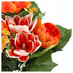 SZTUCZNE KWIATY bukiet kwiatów PEONII MAGNOLIE kwiatki 40cm PIWONIE PEONIE