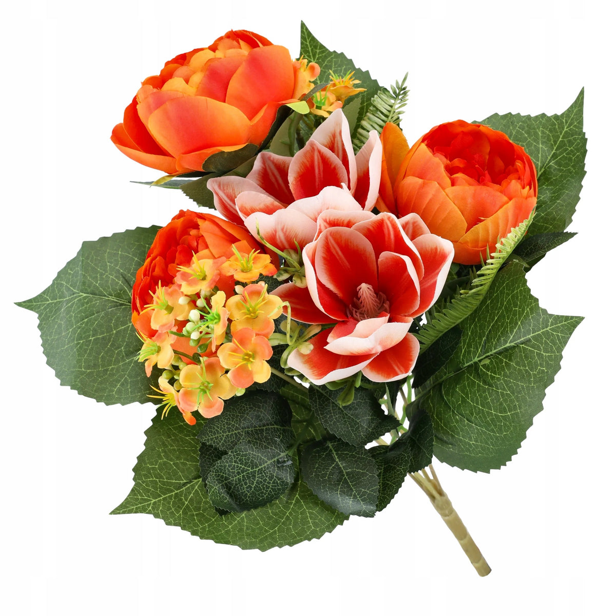 SZTUCZNE KWIATY bukiet kwiatów PEONII MAGNOLIE kwiatki 40cm PIWONIE PEONIE
