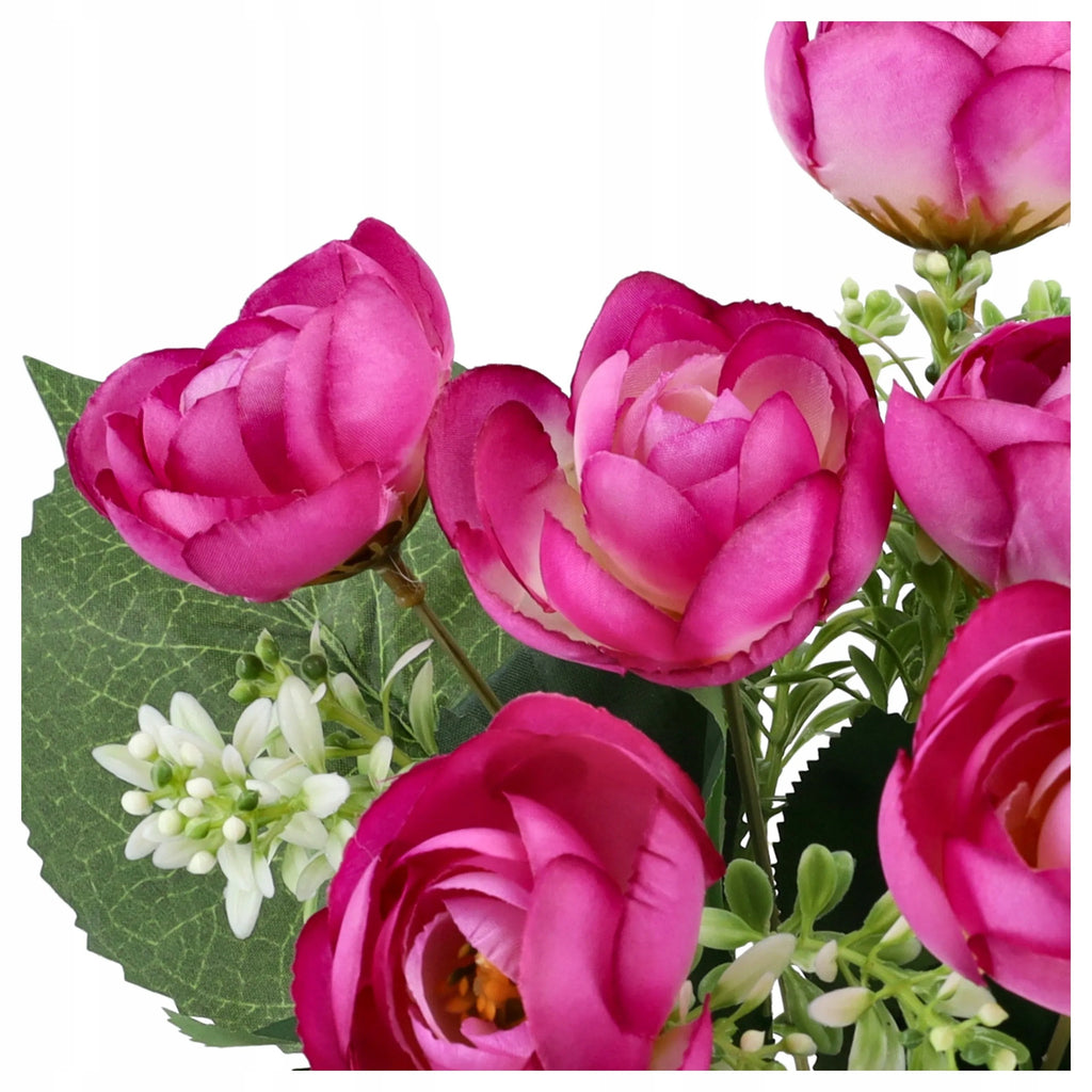 SZTUCZNE KWIATY bukiet kwiatów sztucznych PEONIA liście liść PEONIE PIWONIE