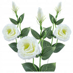 SZTUCZNE KWIATY EUSTOMA gałązki dekoracyjne 50cm EUSTOMY 3szt do wazonu