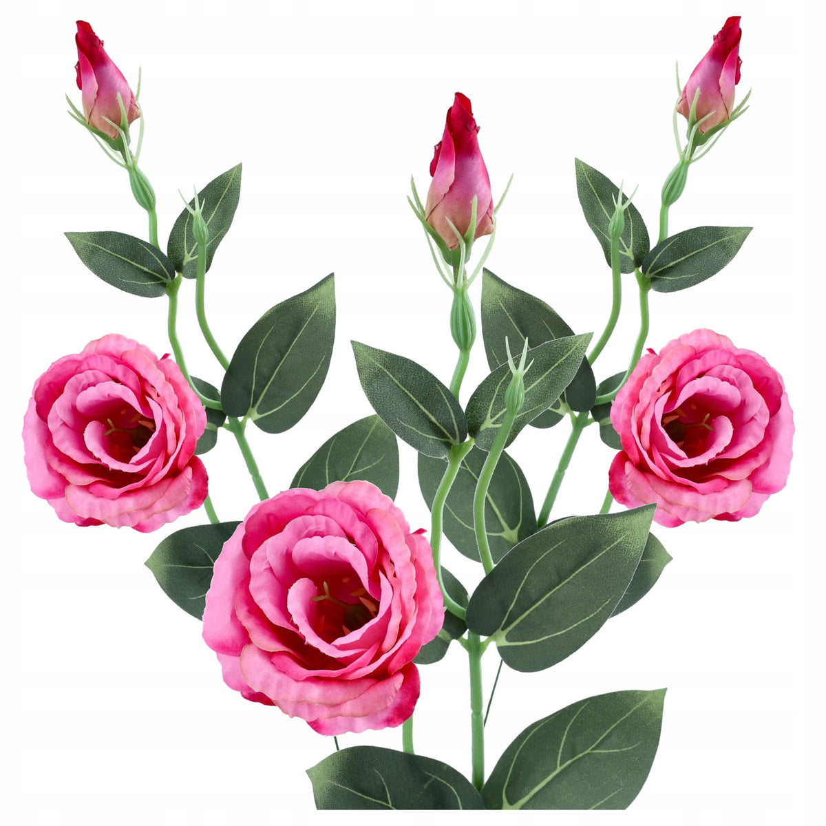 SZTUCZNE KWIATY EUSTOMY gałązki dekoracyjne 50cm 3szt EUSTOMA na stroik
