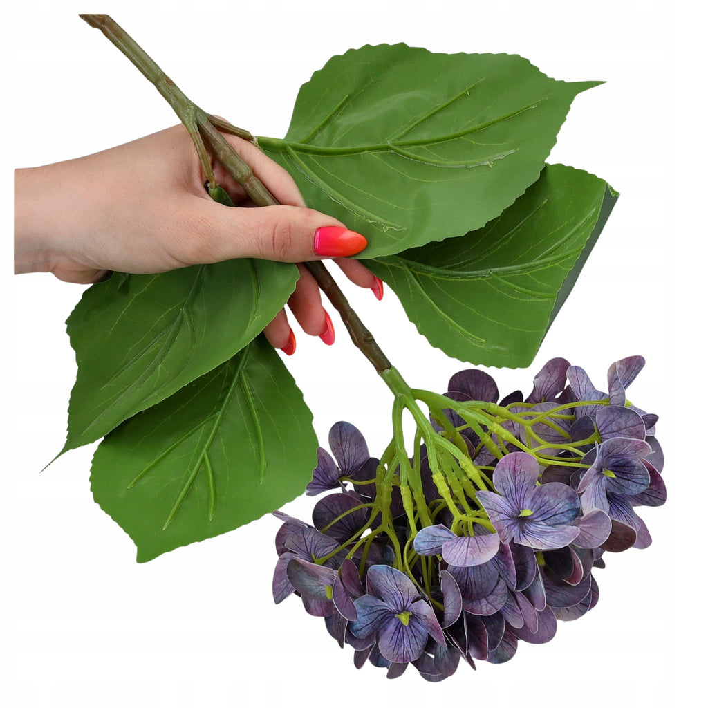 SZTUCZNE KWIATY hortensji GAŁĄZKA 68cm REAL TOUCH do kompozycji HORTENSJA