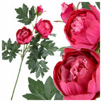 SZTUCZNE KWIATY peonie gałązka dekoracyjna 70cm PEONIA PIWONIA liście KWIAT