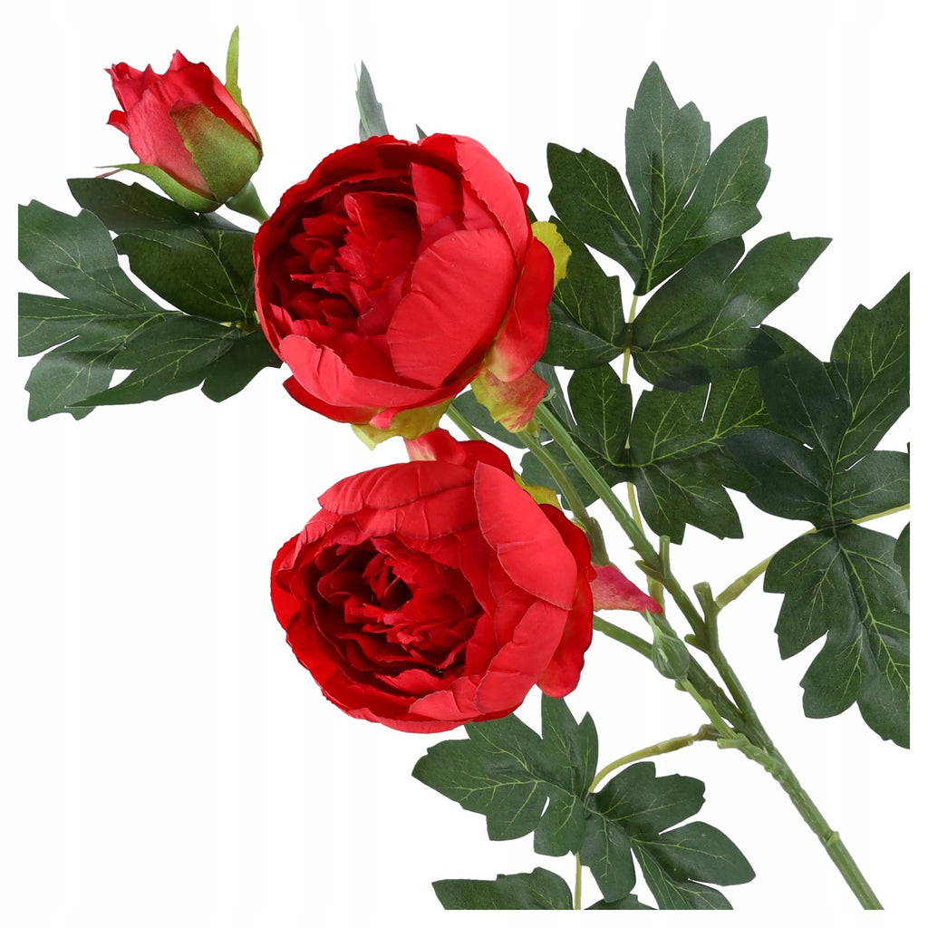 SZTUCZNE KWIATY peonie gałązka ozdobna 70cm PIWONIA PEONIA do dekoracji